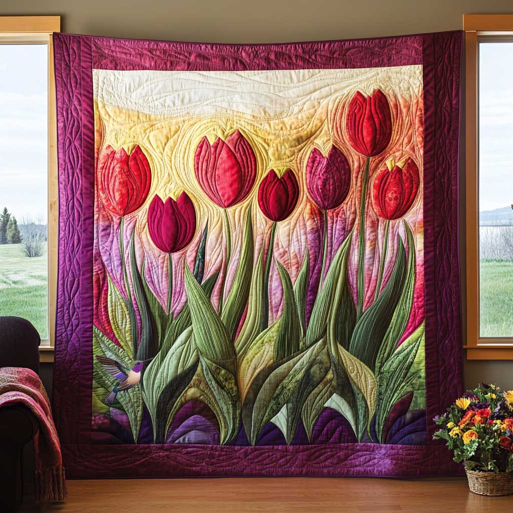 Rynx | Tulip Sunset Garden Quilt