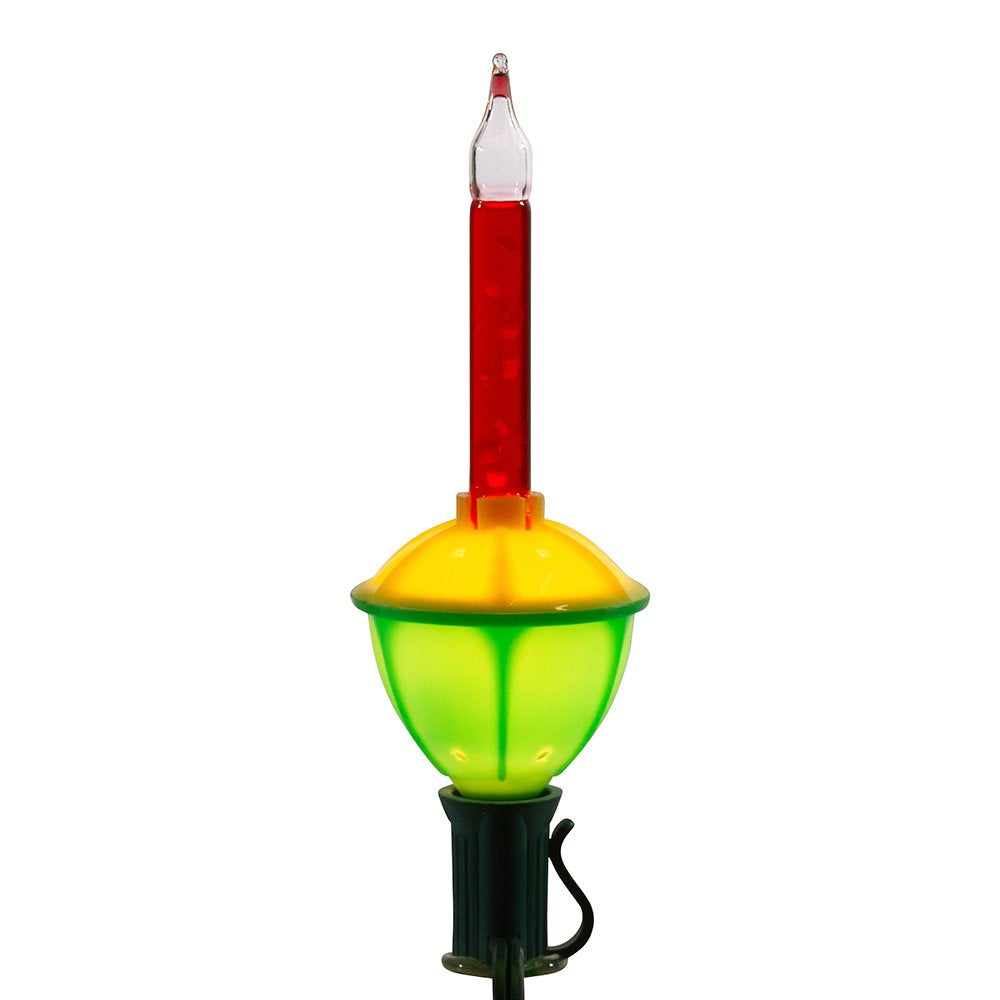 Rynx | Kurt S. Adler 7-lamp multicolor bubble light set, 15 foot glass Christmas decoration