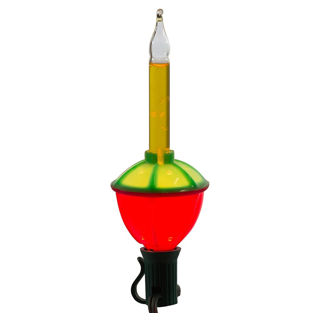 Rynx | Kurt S. Adler 7-lamp multicolor bubble light set, 15 foot glass Christmas decoration
