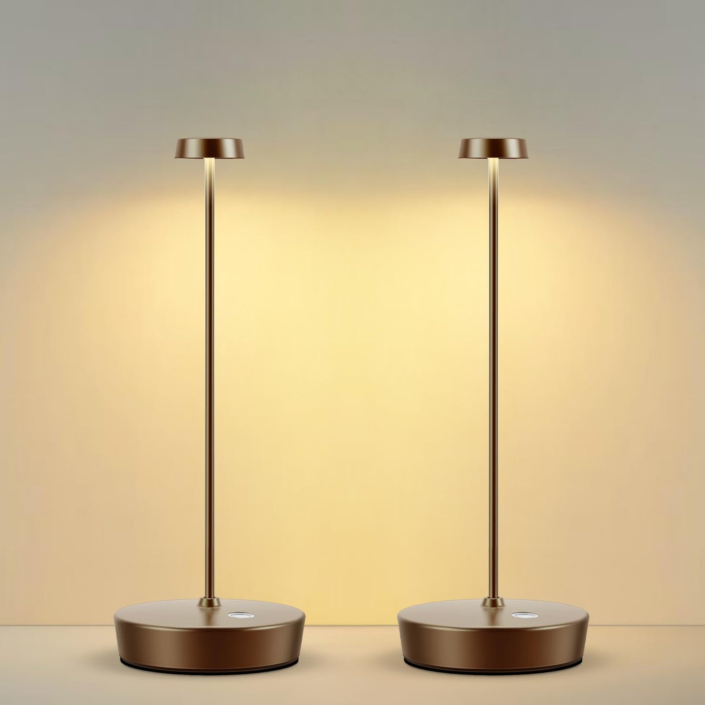 Rynx | Sikevht 2Pack LED Table Lamps, Rechargeable, Dimmable, Portable for Indoor/Outdoor Use