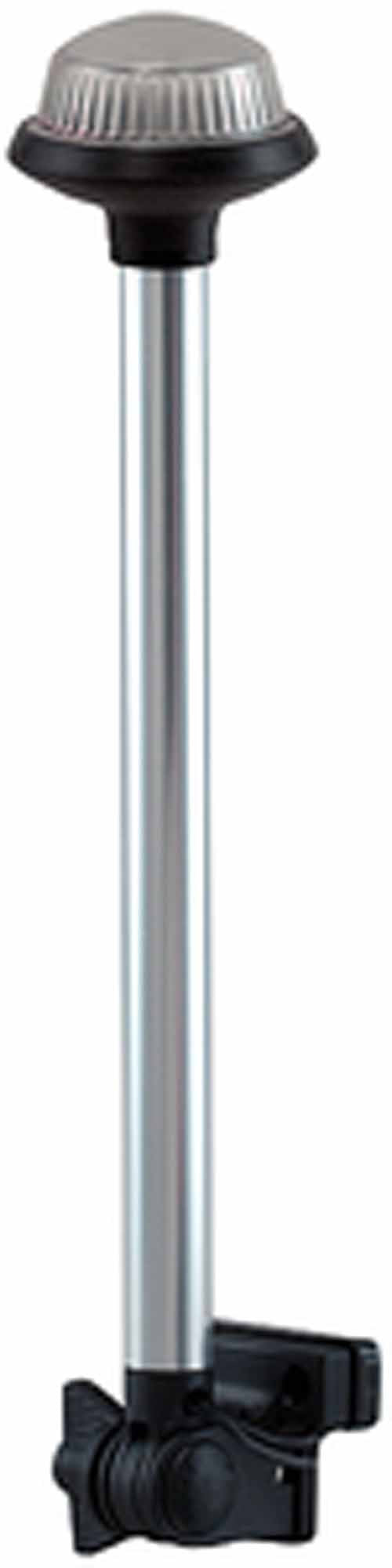 Rynx | Perko 1634Dp0Chr Horizontal-Mount Fold Down White All-Round Pole Light - 14.75" Height