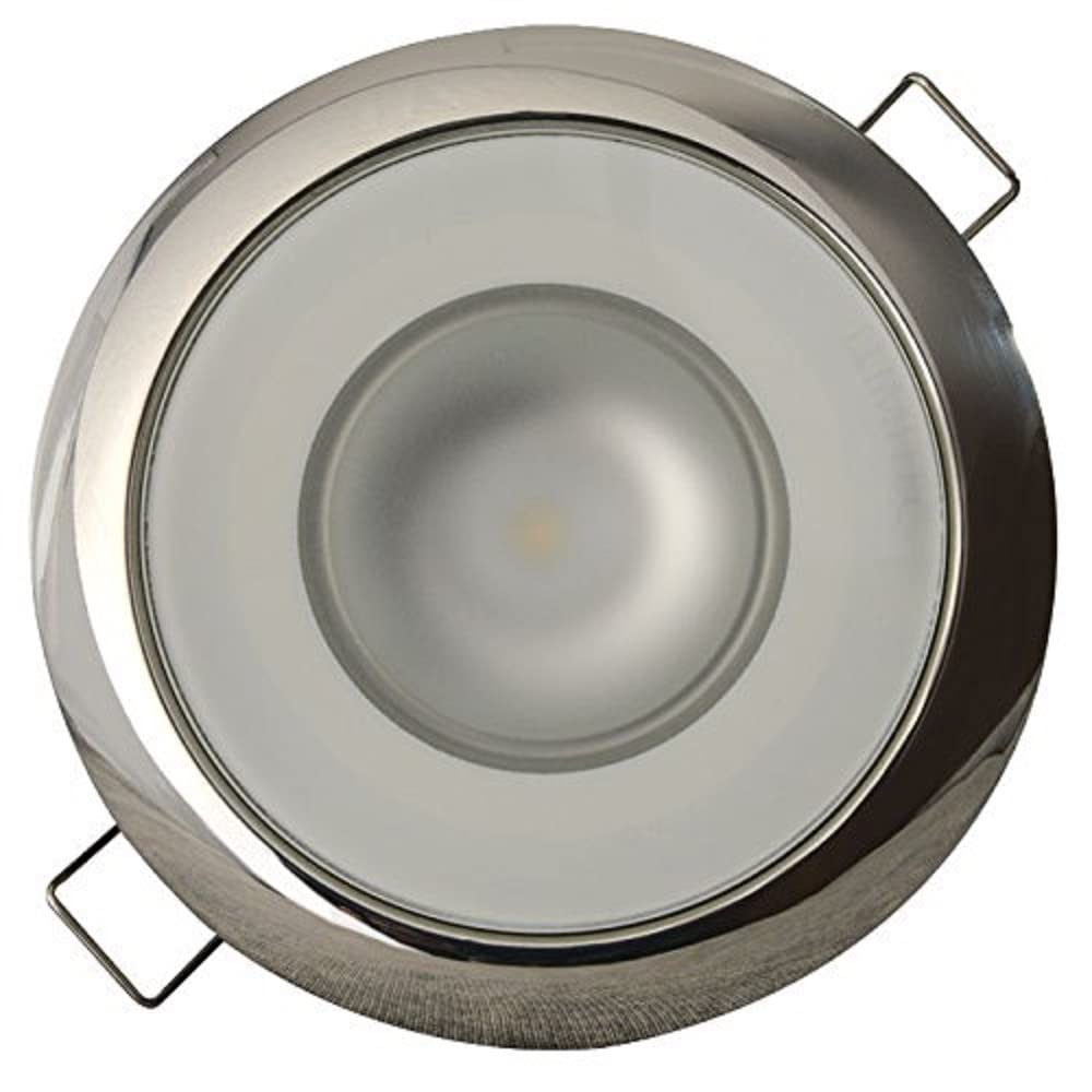 Rynx | Lumitec 113113 Mirage Led Outdoor Or Indoor Down Light, Flush Mount, Polished Stainless Steel Frame, White Non-Dimming, Non-Ttp, 3.25-Inch Diameter
