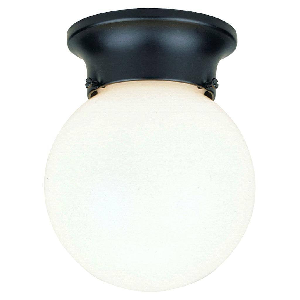 Rynx | Westinghouse 6684000 1-Light Porch Black With White Globe