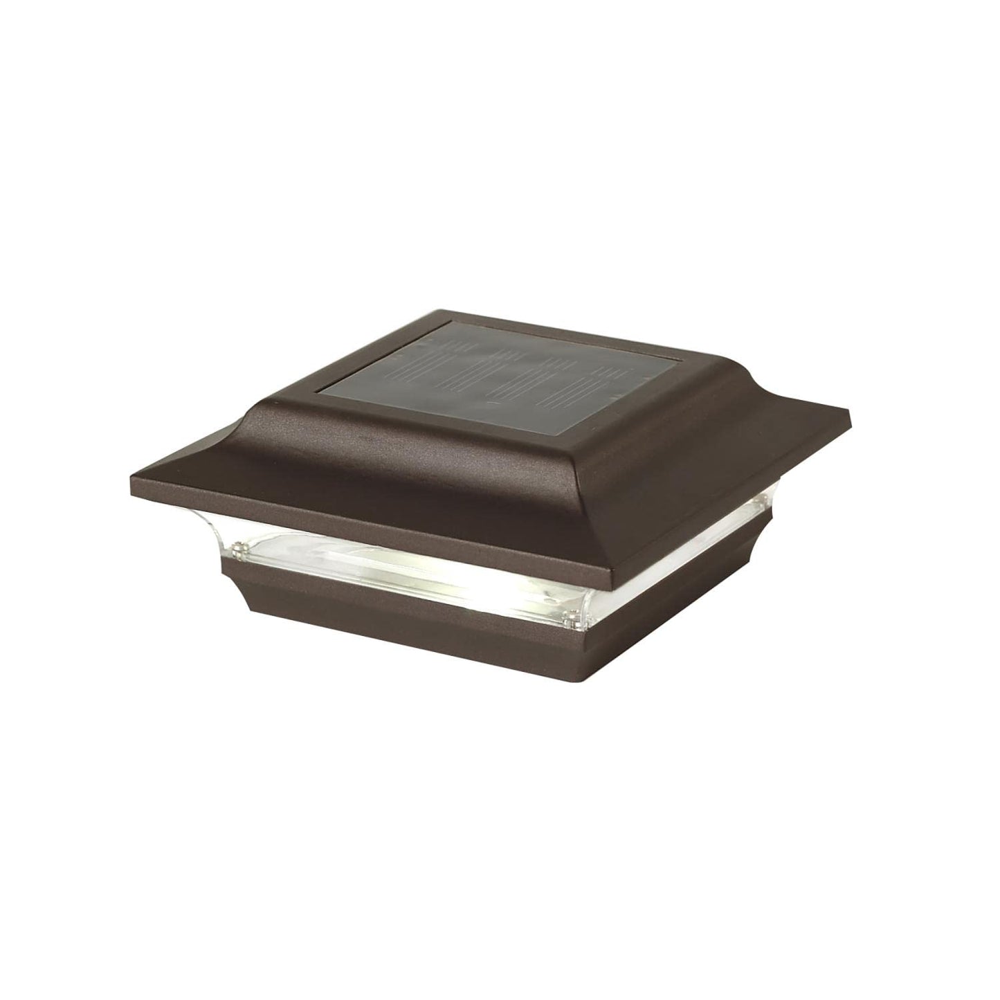 Rynx | Classy Caps Sl211R Aluminium Imperial Solar Post Cap, 4" X 4", Bronze