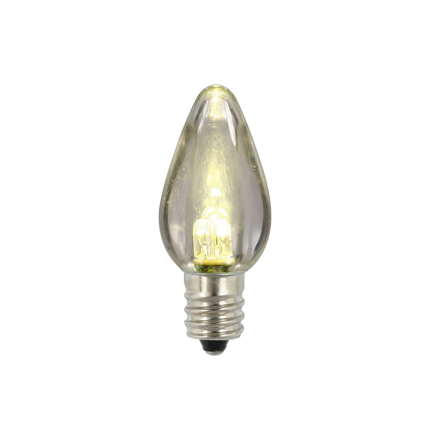 Rynx | Vickerman C7 Transparent Plastic LED Warm White Dimmable Light Bulb, Bag of 25