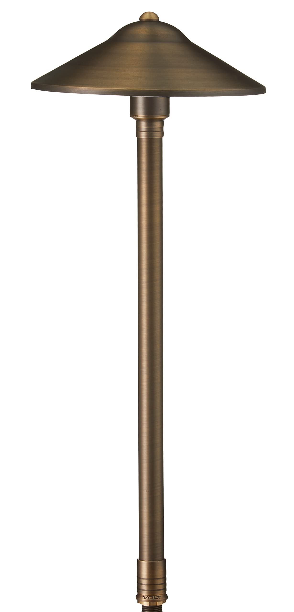 Rynx | Volt Max Spread 12V Brass Path Light - 25" Height, Bronze For Outdoor Path & Garden