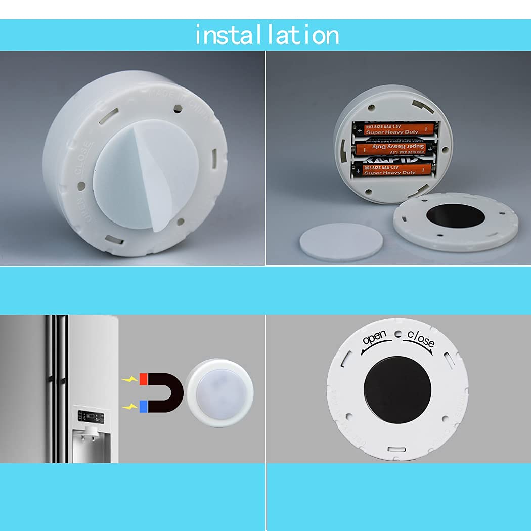 Rynx | Wralwayslx 10 Pack Cabinet Push Light - Battery Operated, White, Ideal For Kitchens And Cabinets