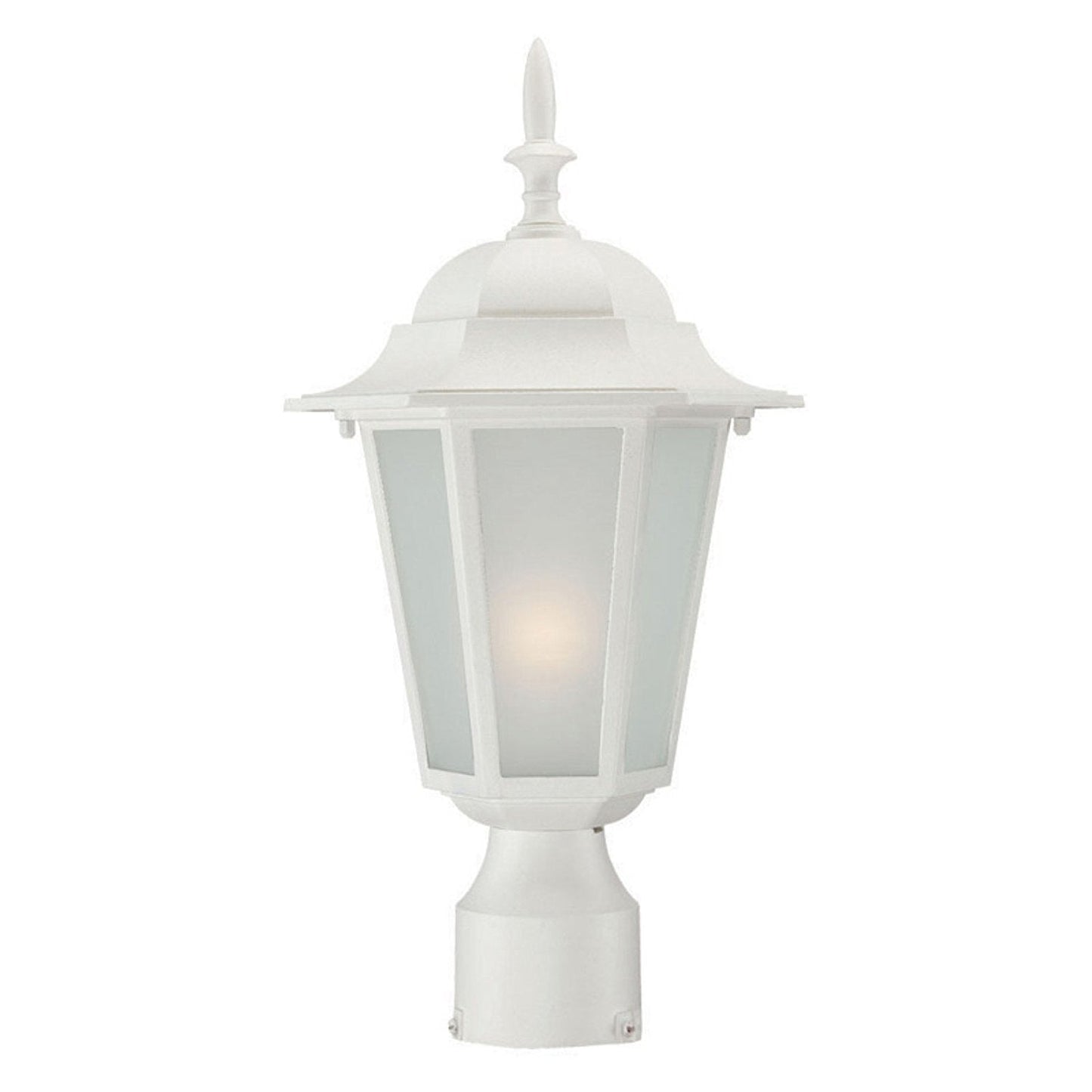 Rynx | Acclaim Lighting 1-Light Outdoor Post-Mount Fixture, Textured White, Camelot Collection