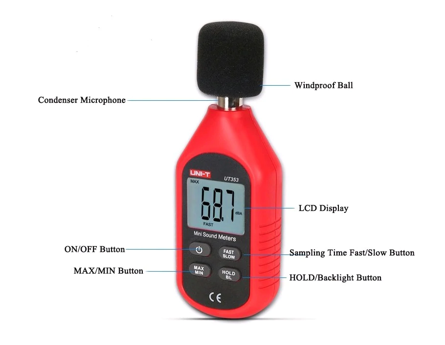 Rynx | UT353 Mini Digital Sound Level Meter
