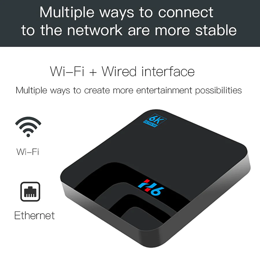 Rynx | H6 Android TV Box 4G RAM + 32G ROM