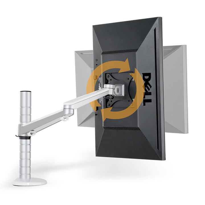 Rynx | Adjustable Dual Monitor Arm with Laptop/Notebook Holder
