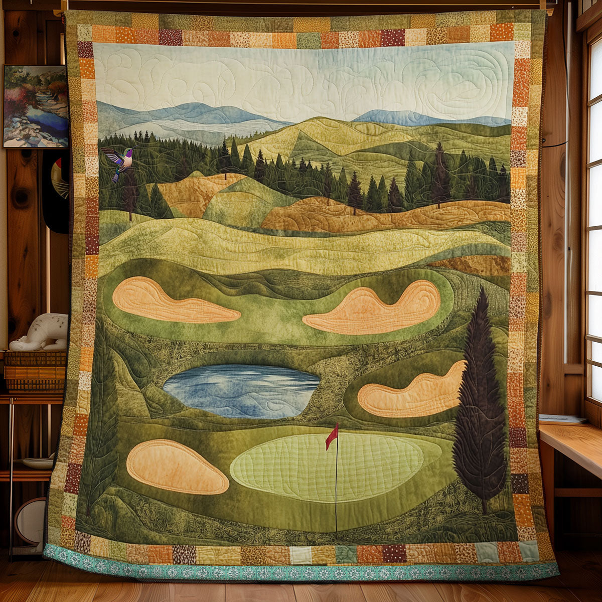Rynx | I Love Golf Quilted Blanket