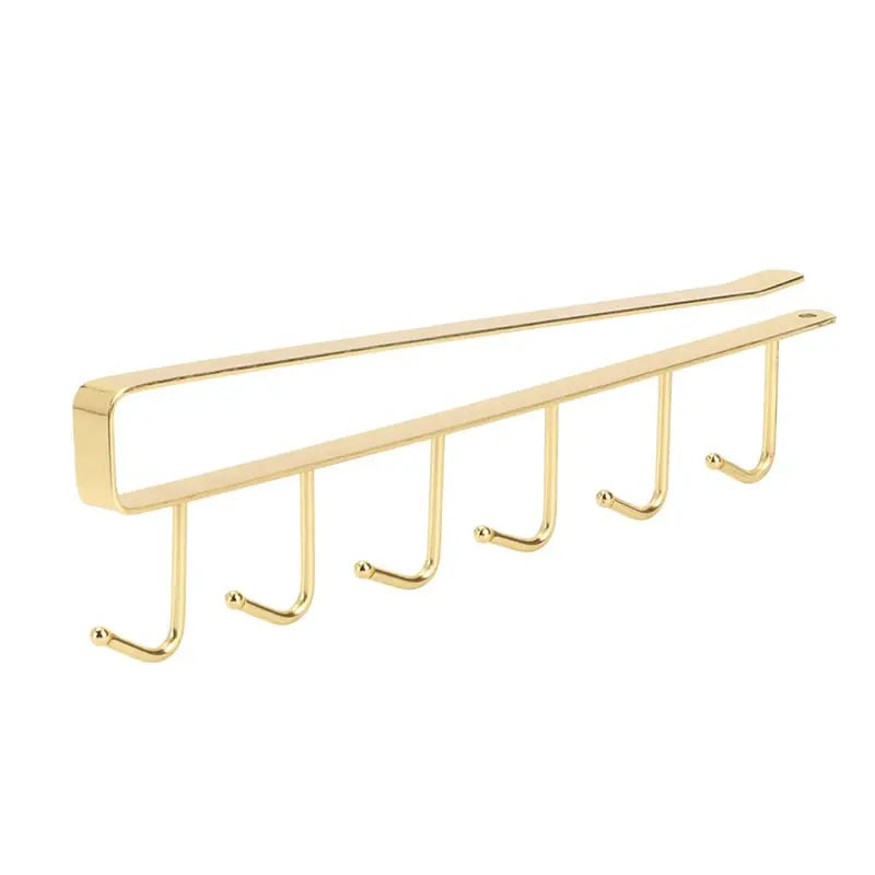 Rynx | Under-cabinet hook strip – space-saving kitchen storage with 6 hooks