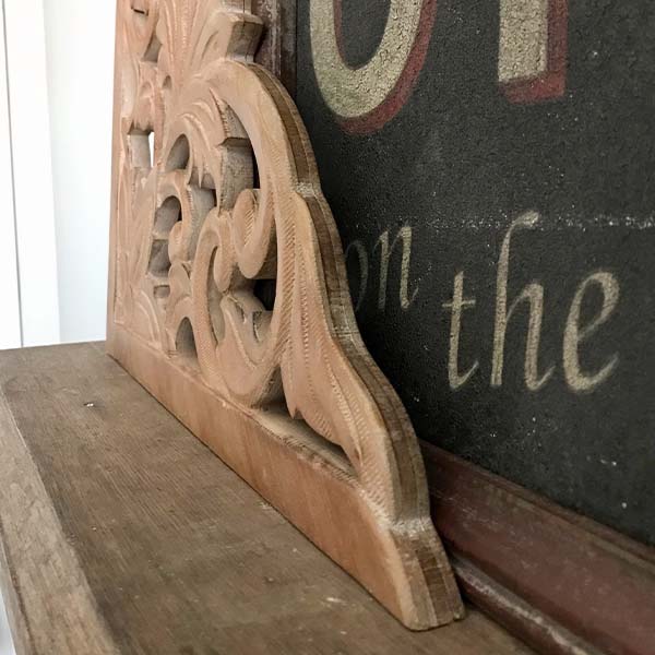 Rynx | Architectural retro pieces natural wood wall gable