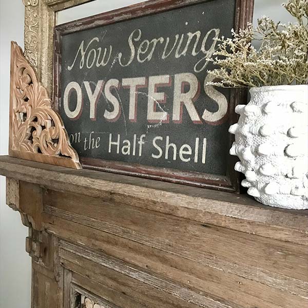 Rynx | Architectural retro pieces natural wood wall gable