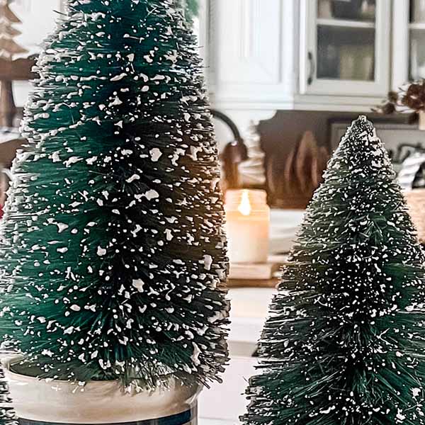 Rynx | Bottle brush trees with ceramic pots, set of 3