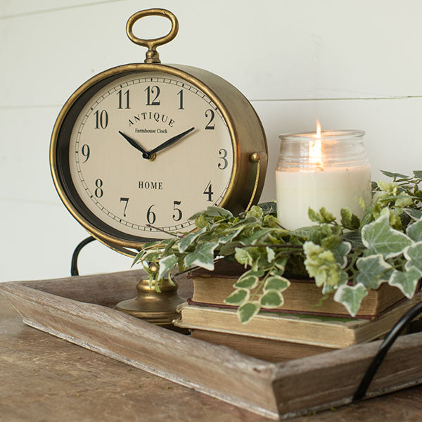 Rynx | Antique bronze table clock