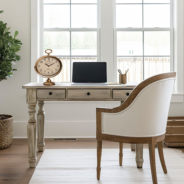 Rynx | Antique bronze table clock