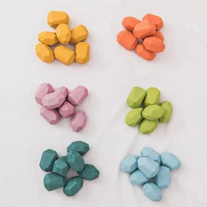 Rynx | Colorful Wooden Building Blocks Set for Creative Learning and Logical Development