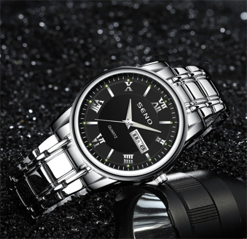 Rynx | Men's Luminous Waterproof Dual Calendar Mercury Watch