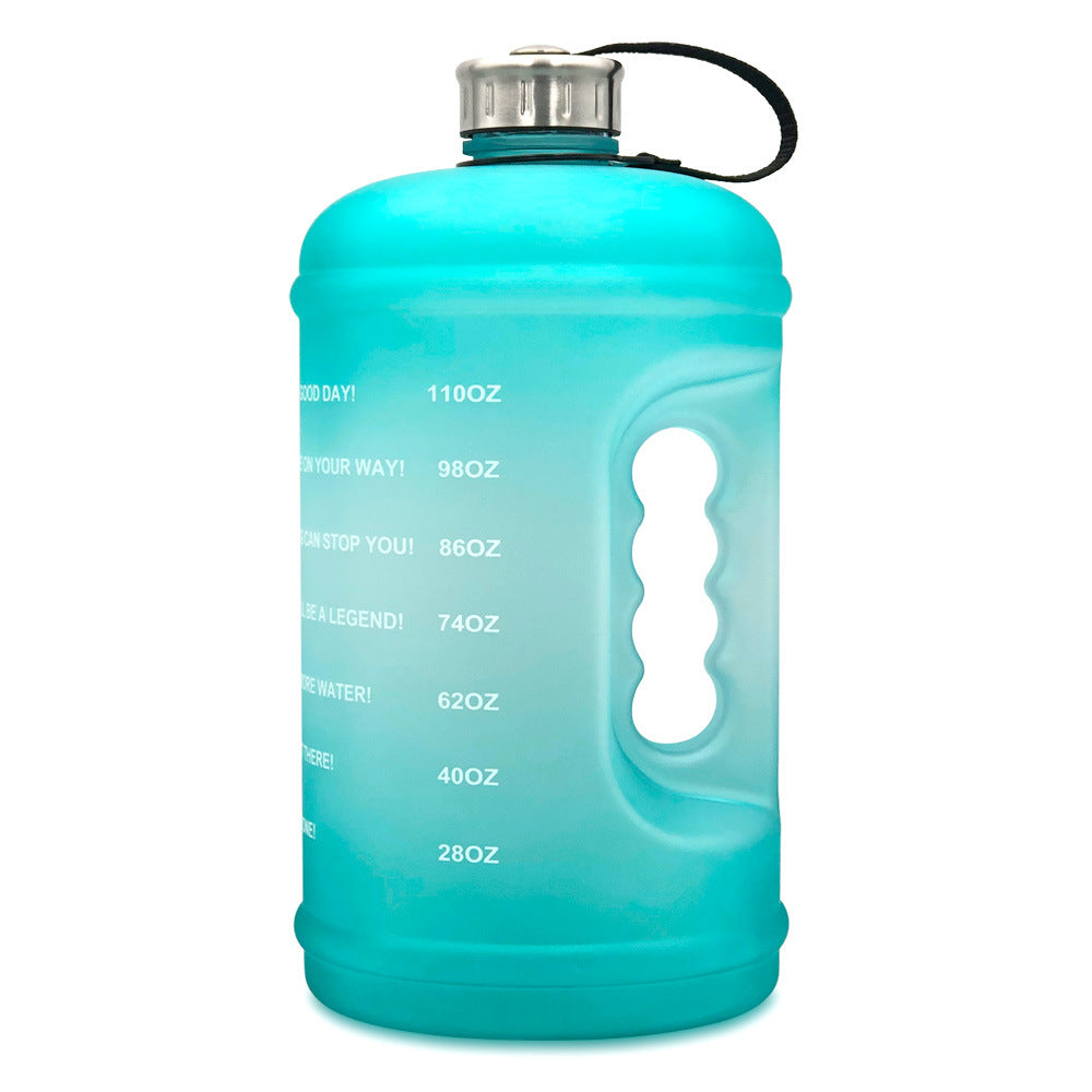 Rynx | Reusable & Motivational Gradient Water Bottle with Time Marker Reminder - 3.78L / 1 Gallon