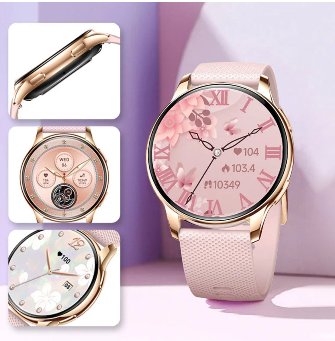 Rynx | Smartwatch with HD display, Bluetooth call, heart & sleep monitor, IP68 waterproof, Android/iOS