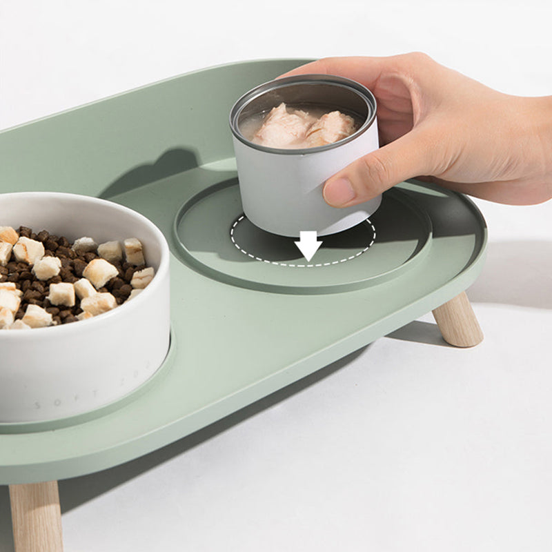 Rynx | Bone China Double Cat Bowl
