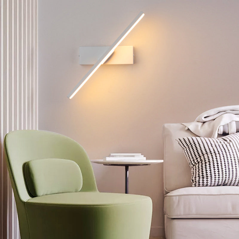 Rynx | Edge Modern Dimmable Wall Lamp Black/White Bedroom Metal Silicone