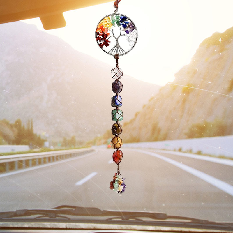 Rynx | 7 Chakra Stone Healing Crystal Tree of Life Decoration