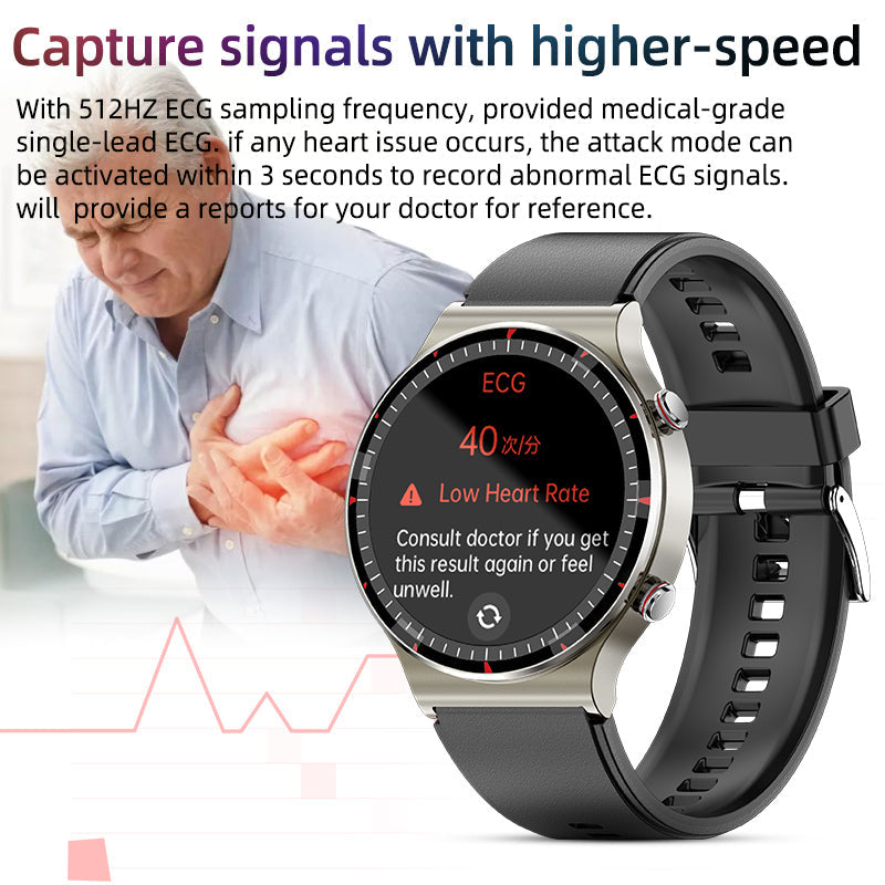 RYNX | Cfda Ekg Blood Oxygen Heart Rate Health Monitoring Smart Watch