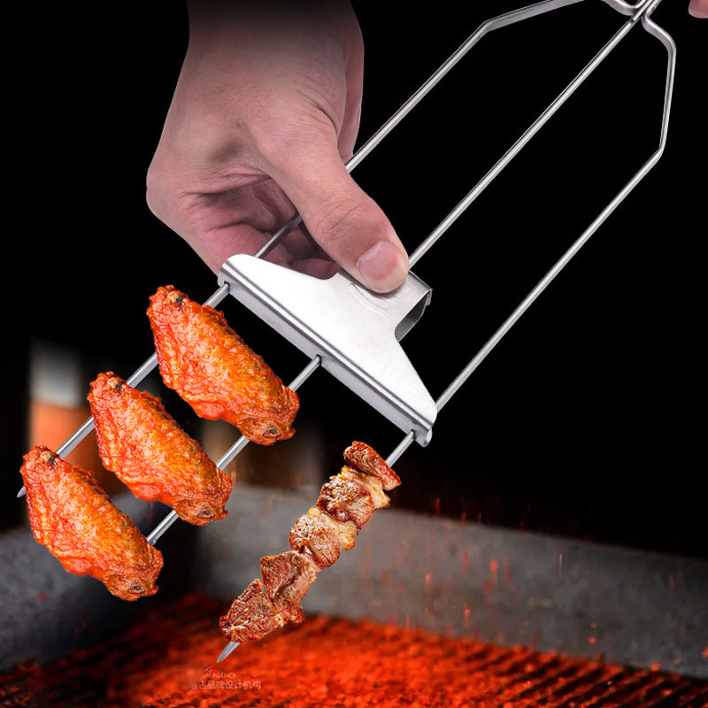 Rynx | 3-Way Grill Skewers, Stainless Steel Skewers For Bbq