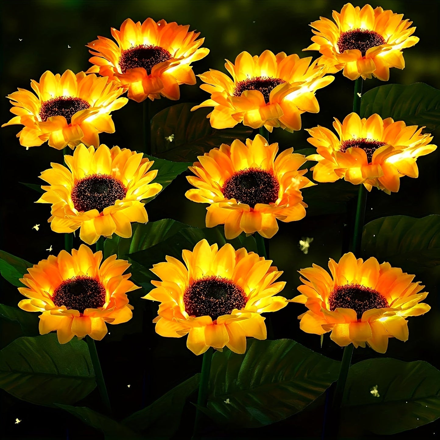 Rynx | SolarBloom - Sunflower LED Garden Lighting with 3 Heads, Waterproof