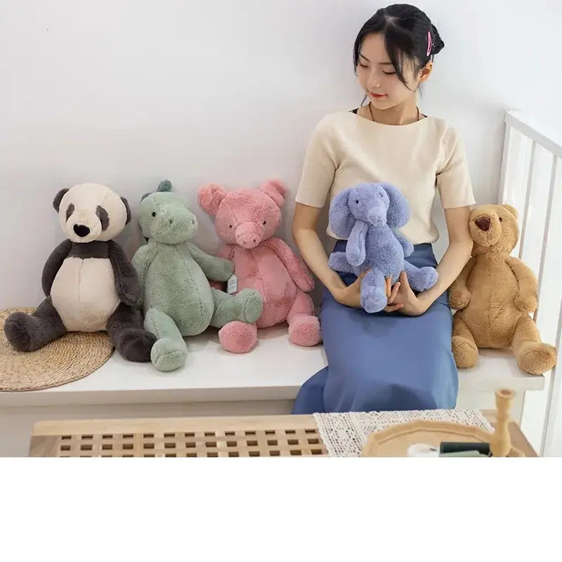 Rynx | Shady Plush Fluffy Animal Stuffed Toys - Elephants, Teddy Bears, Pandas, and Dinosaurs for Children