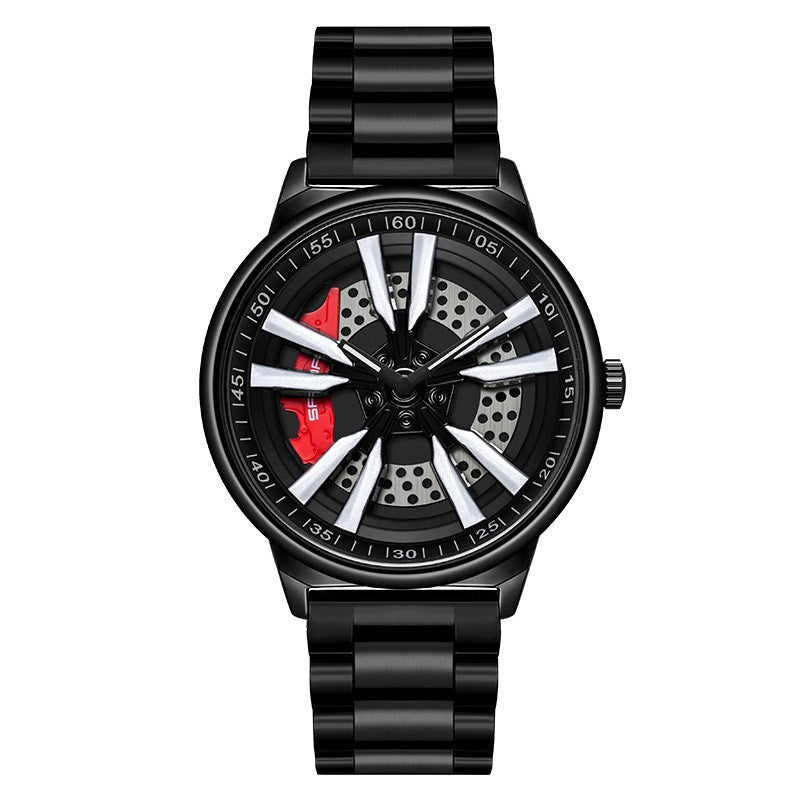 Rynx | Men's Creative Cool Dial Rotating Wheel Quartz Watch