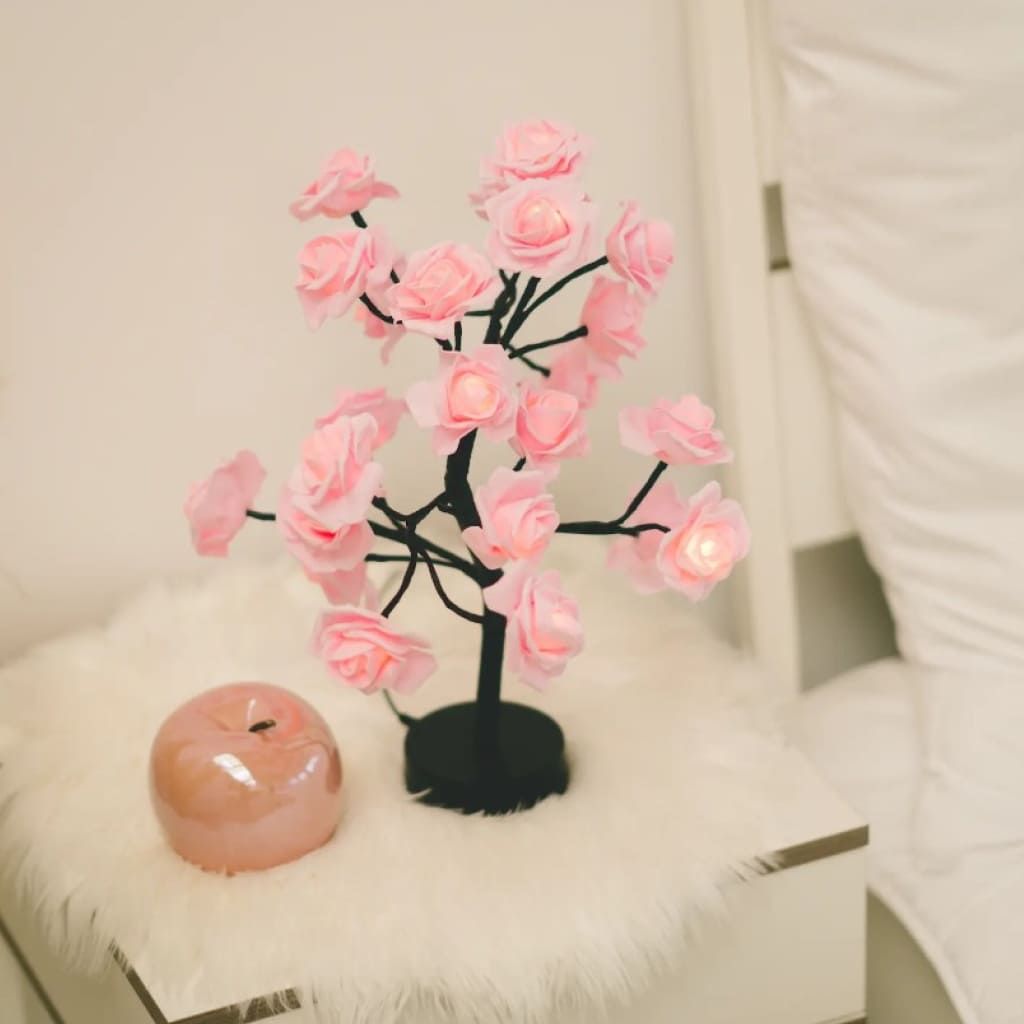 Rynx | Enchanted LED Rose Flower & Christmas Tree Fairy Light Lamp