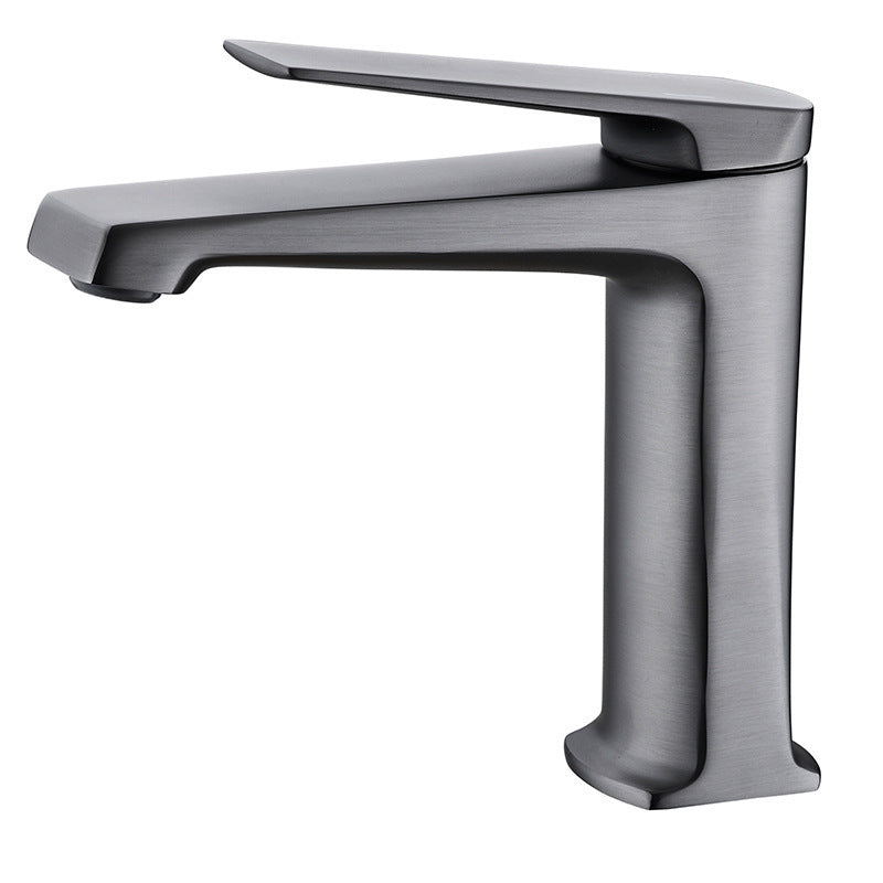 Rynx | Modern Basin Mixer Lever Handle Copper Low Arc Basin Mixer