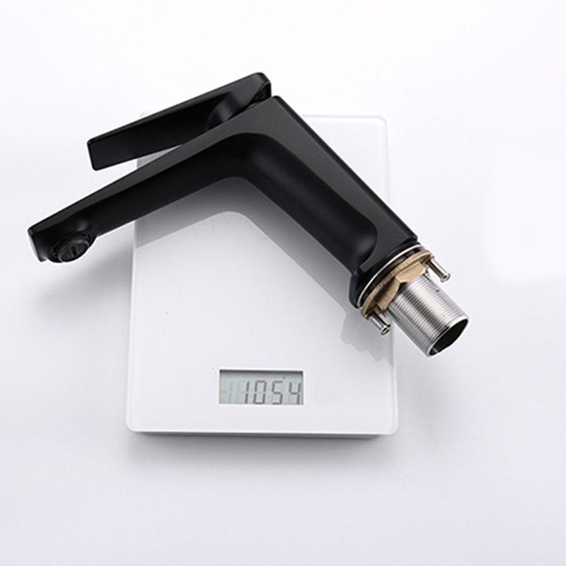 Rynx | Modern Basin Mixer Lever Handle Copper Low Arc Basin Mixer
