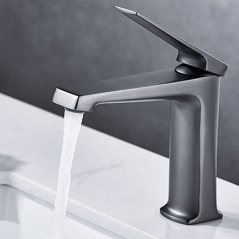 Rynx | Modern Basin Mixer Lever Handle Copper Low Arc Basin Mixer