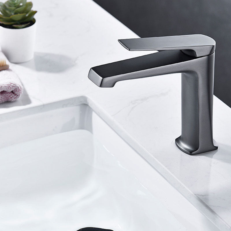 Rynx | Modern Basin Mixer Lever Handle Copper Low Arc Basin Mixer