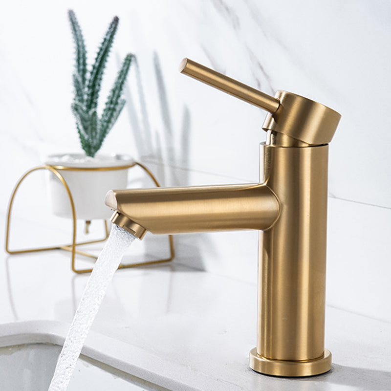 Rynx | 1-handle gold nickel wide-range fitting Single-hole lever washbasin fitting with drain