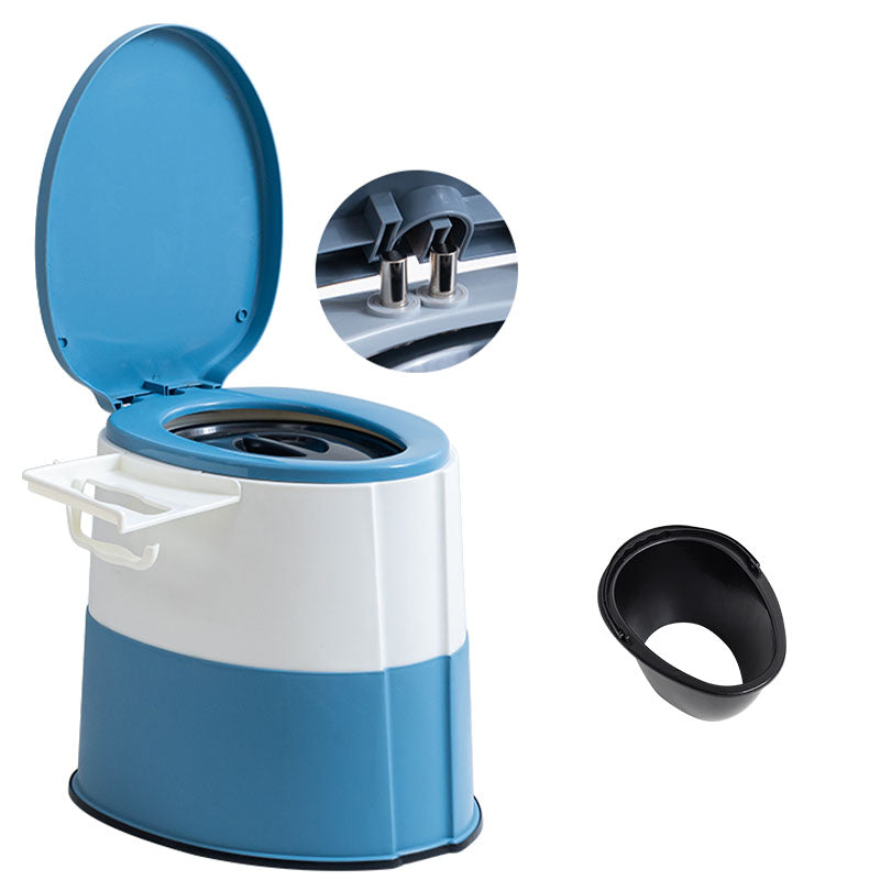 Rynx | Contemporary plastic floor-mounted toilet bowl with toilet seat for the bathroom
