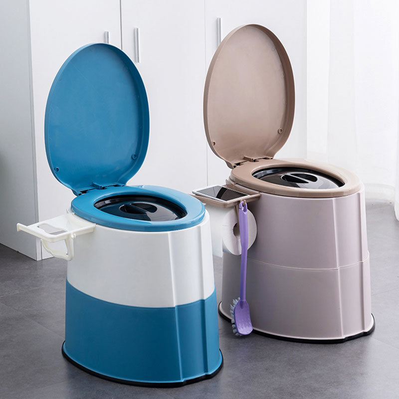 Rynx | Contemporary plastic floor-mounted toilet bowl with toilet seat for the bathroom