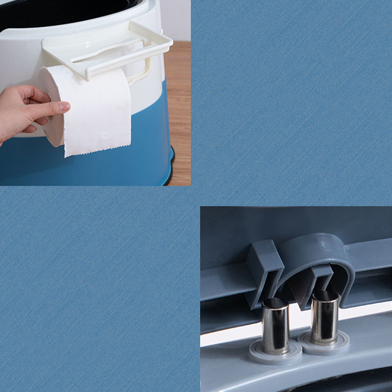 Rynx | Contemporary plastic floor-mounted toilet bowl with toilet seat for the bathroom