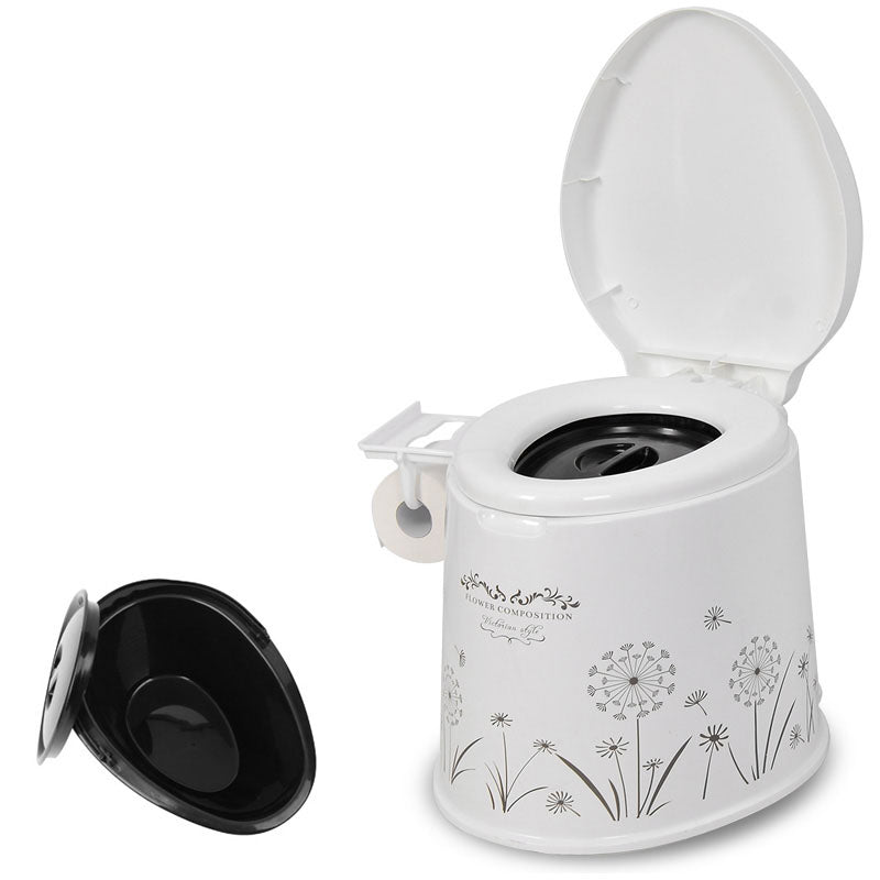Rynx | Modern Plastic Floor-Mounted Toilet Bowl with Seat for the Bathroom