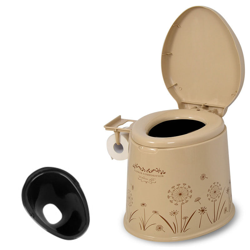 Rynx | Modern Plastic Floor-Mounted Toilet Bowl with Seat for the Bathroom