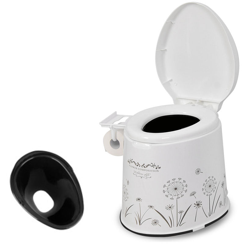 Rynx | Modern Plastic Floor-Mounted Toilet Bowl with Seat for the Bathroom