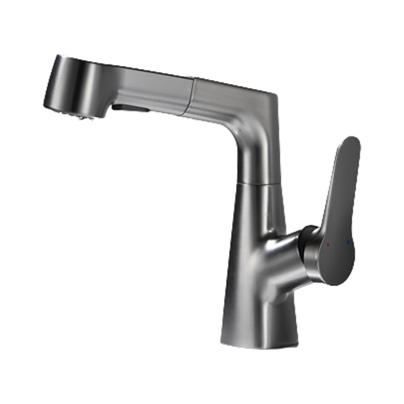 Rynx | 1-handle brushed nickel widespread faucet Single-hole bathroom vessel faucet with brass