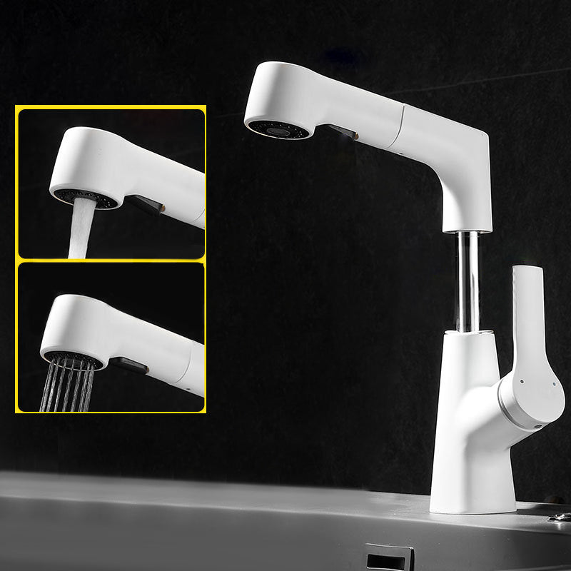 Rynx | 1-handle brushed nickel widespread faucet Single-hole bathroom vessel faucet with brass