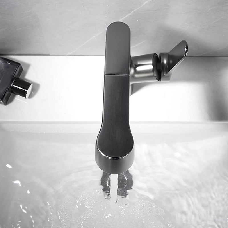 Rynx | 1-handle brushed nickel widespread faucet Single-hole bathroom vessel faucet with brass