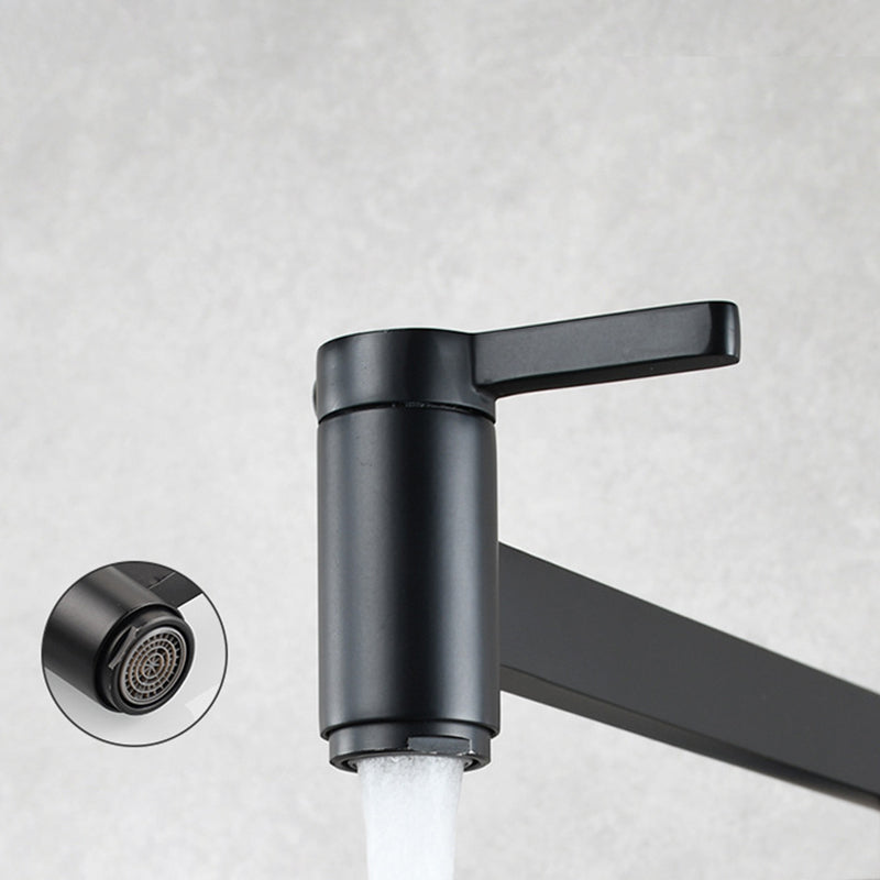 Rynx | 1-handle brushed nickel widespread faucet 1-hole wall-mounted bathroom faucet with brass